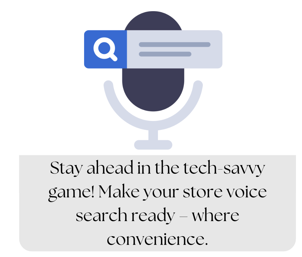 A microphone icon on a website enables users to search using their voice, optimizing the website with Voice Search